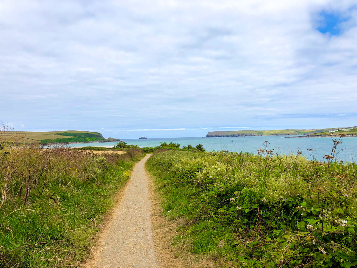 Walking out from Padstow looking over the Doom Bar