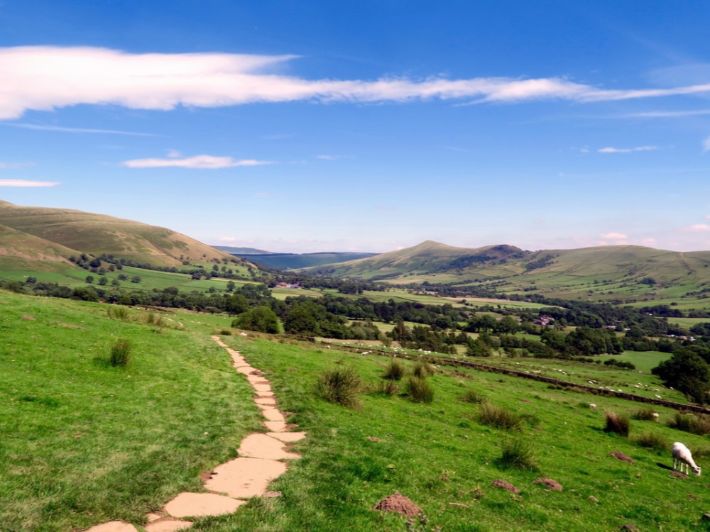 The Vale of Edale. Hope Valley Ridge in the background