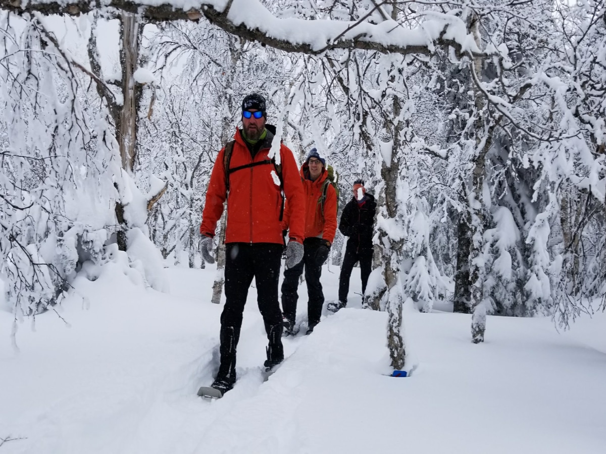 Sentier Nepisiguit Mi'gmaq Trail-trail in the winter