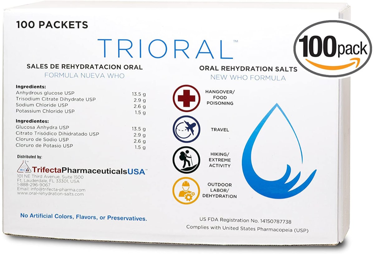 Oral Rehydration Salts ORS (100,One Liter Packet)