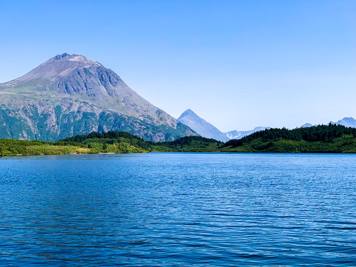 Beautiful lake views on Carter and Crescent Lakes Trail in Alaska