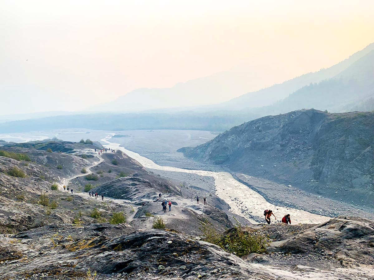 Exit Glacier is a very popular trail in Kenai Peninsula near Anchorage