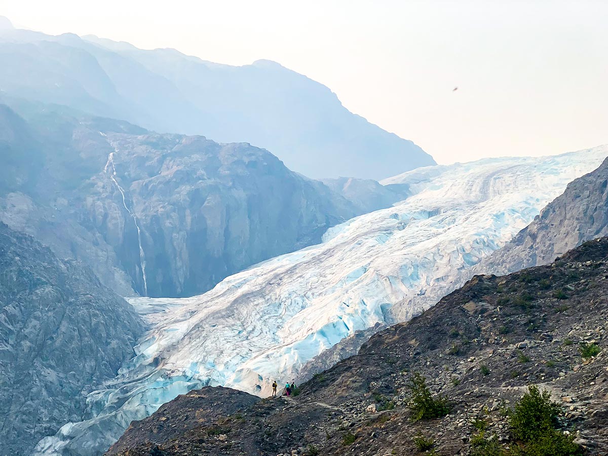 Closer look to Exit Glacier in Kenai Fjords National Park