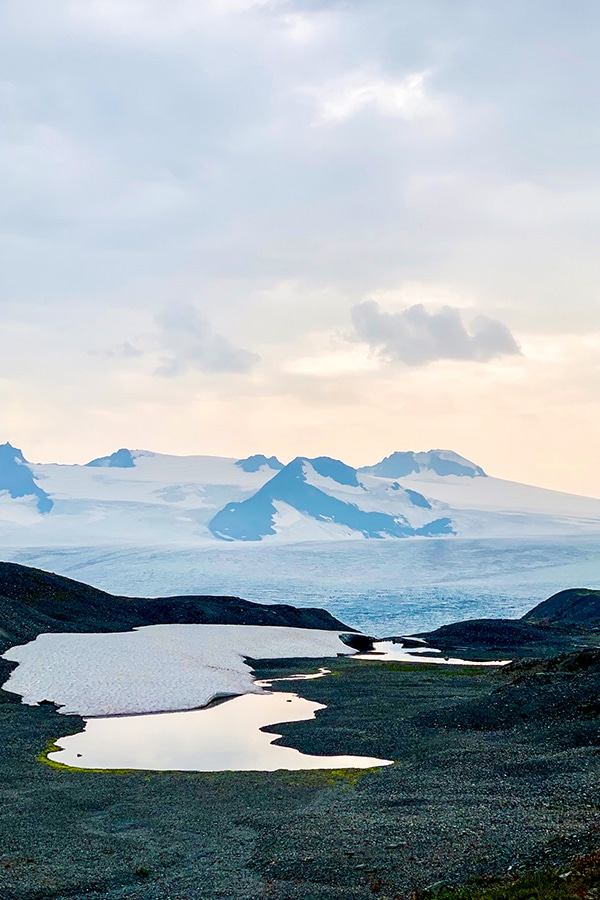 Views from another world on Harding Icefield Trail in Alaska