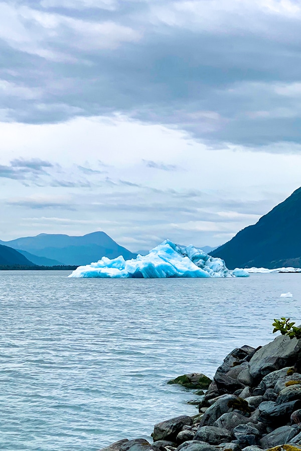 Seing icebergs in Portage Lake is a rare sight nowadays