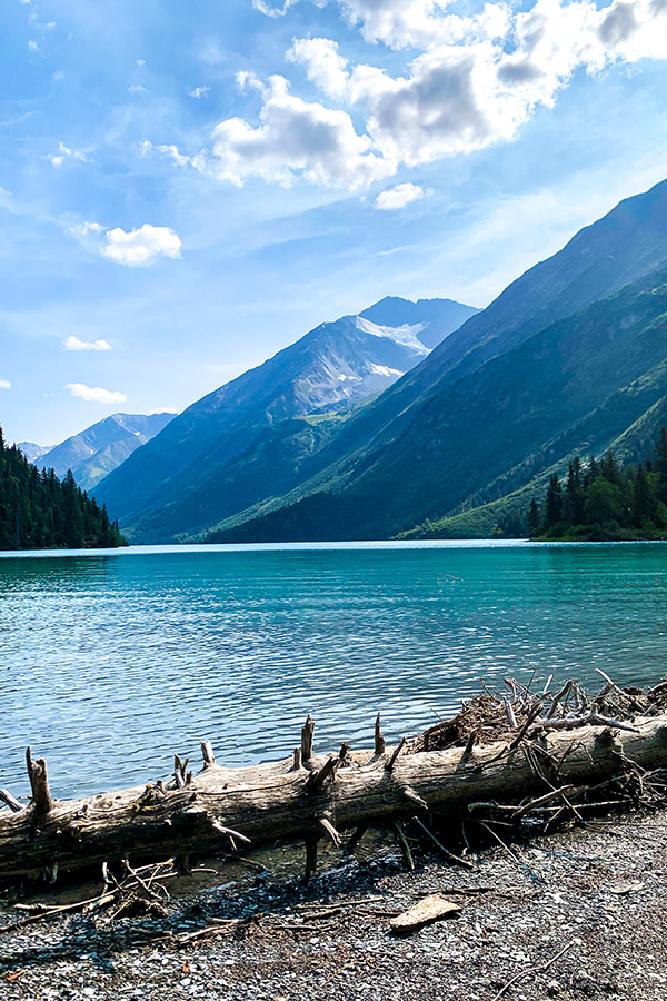 Views near the Ptarmigan Lake on Ptarmigan Creek Trail Alaska