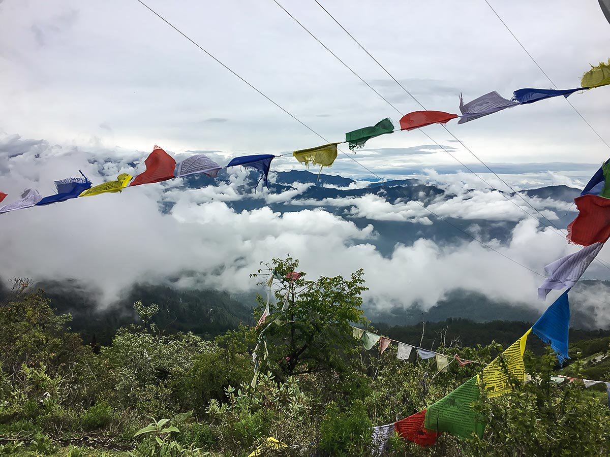 Above the clouds at Chelela