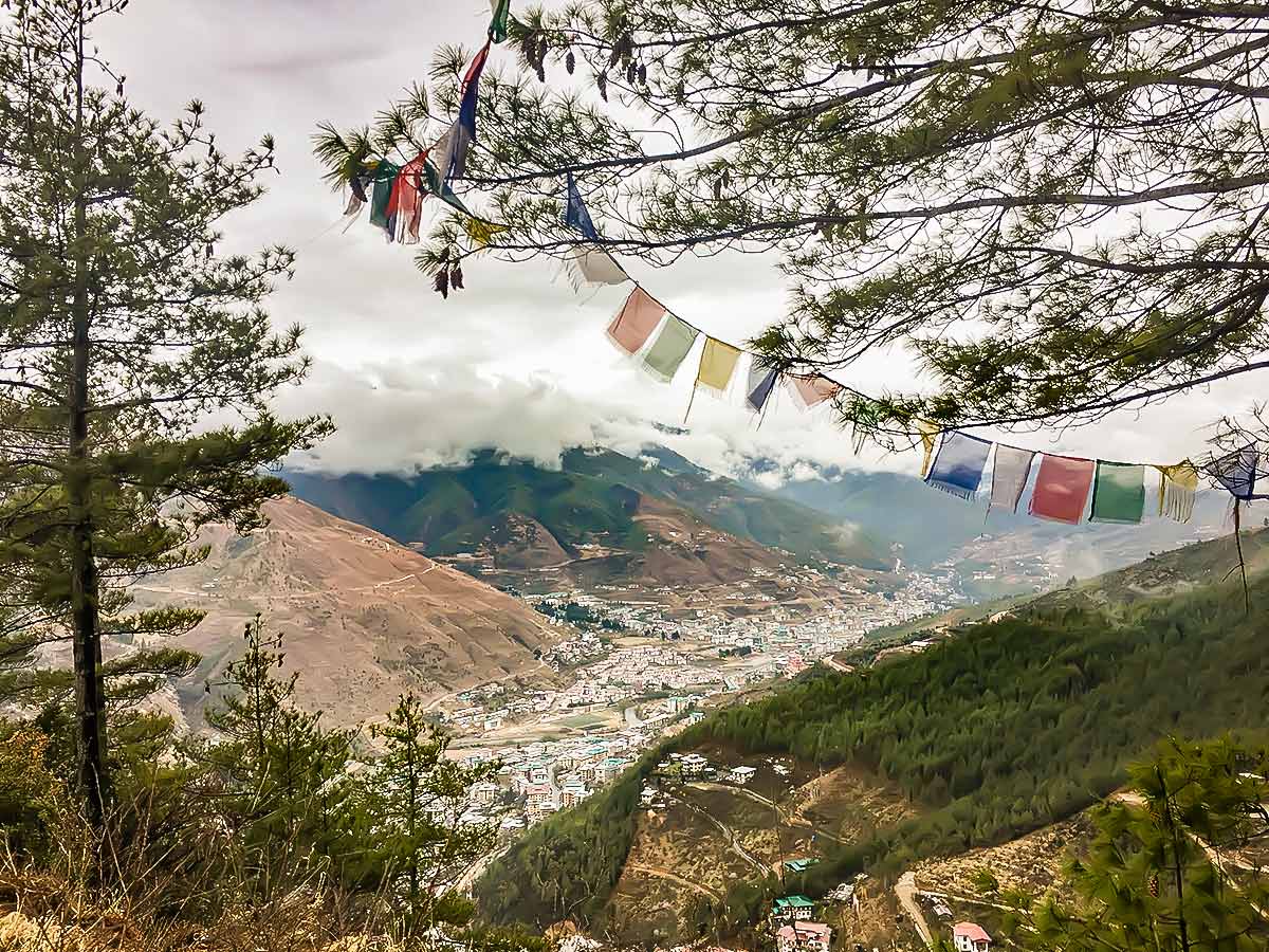 Down into Thimphu Valley