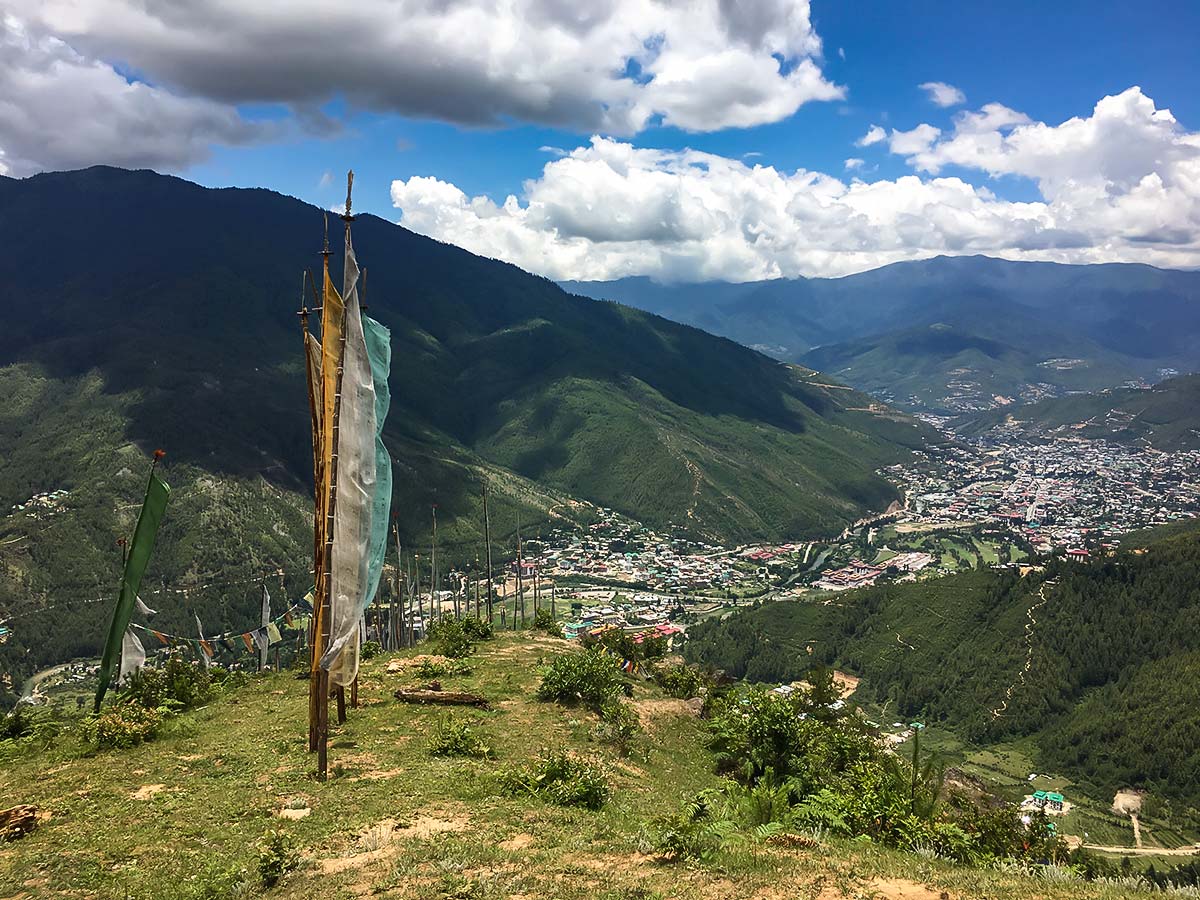 From the Top looking into Thimphu Valley