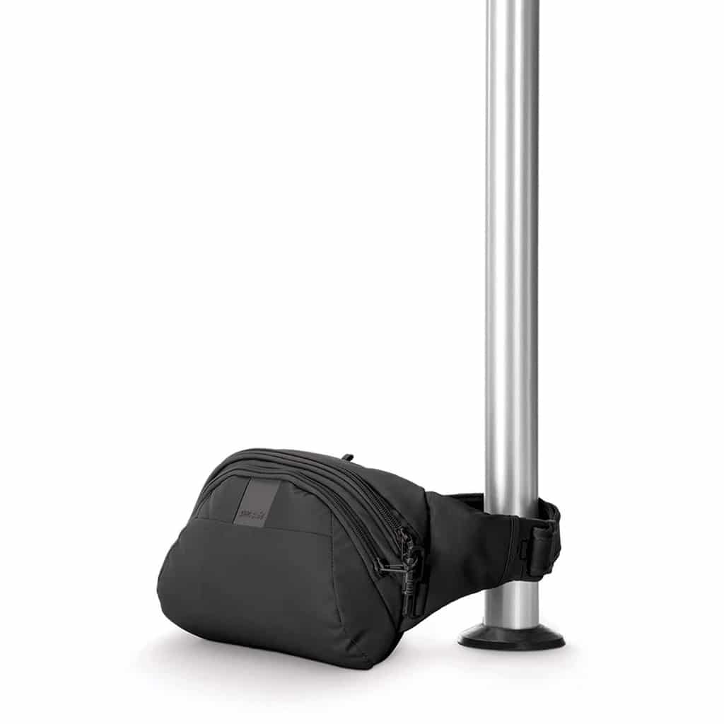 Metrosafe Hip Pack attached to pole