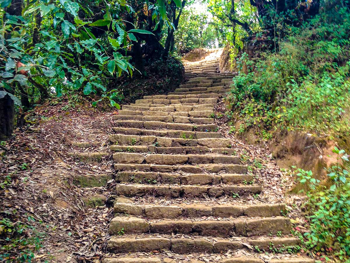 The steep stairs, almost 300m climb just before reaching Jarsing Pauwa