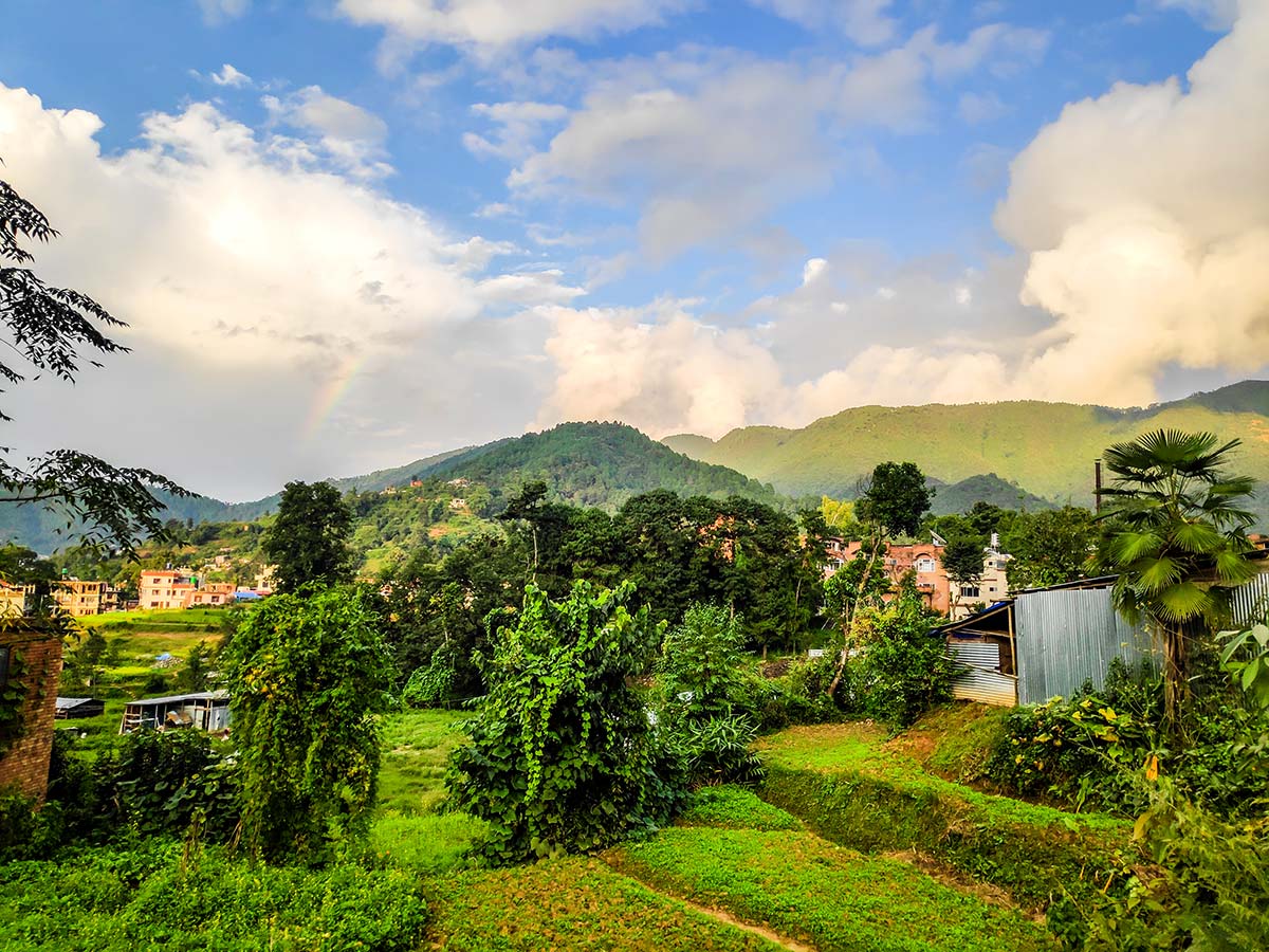 The omnipresent greenery around Godawari area