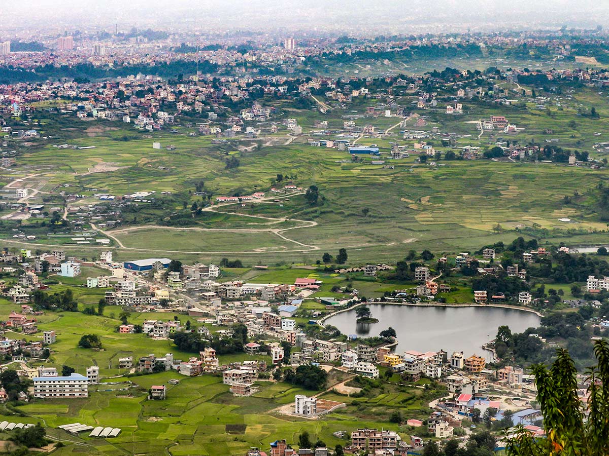 View of Taudaha Lake seen from top of Bosan