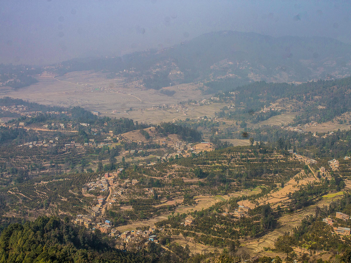 View of the valley below from Jhor Mahankal