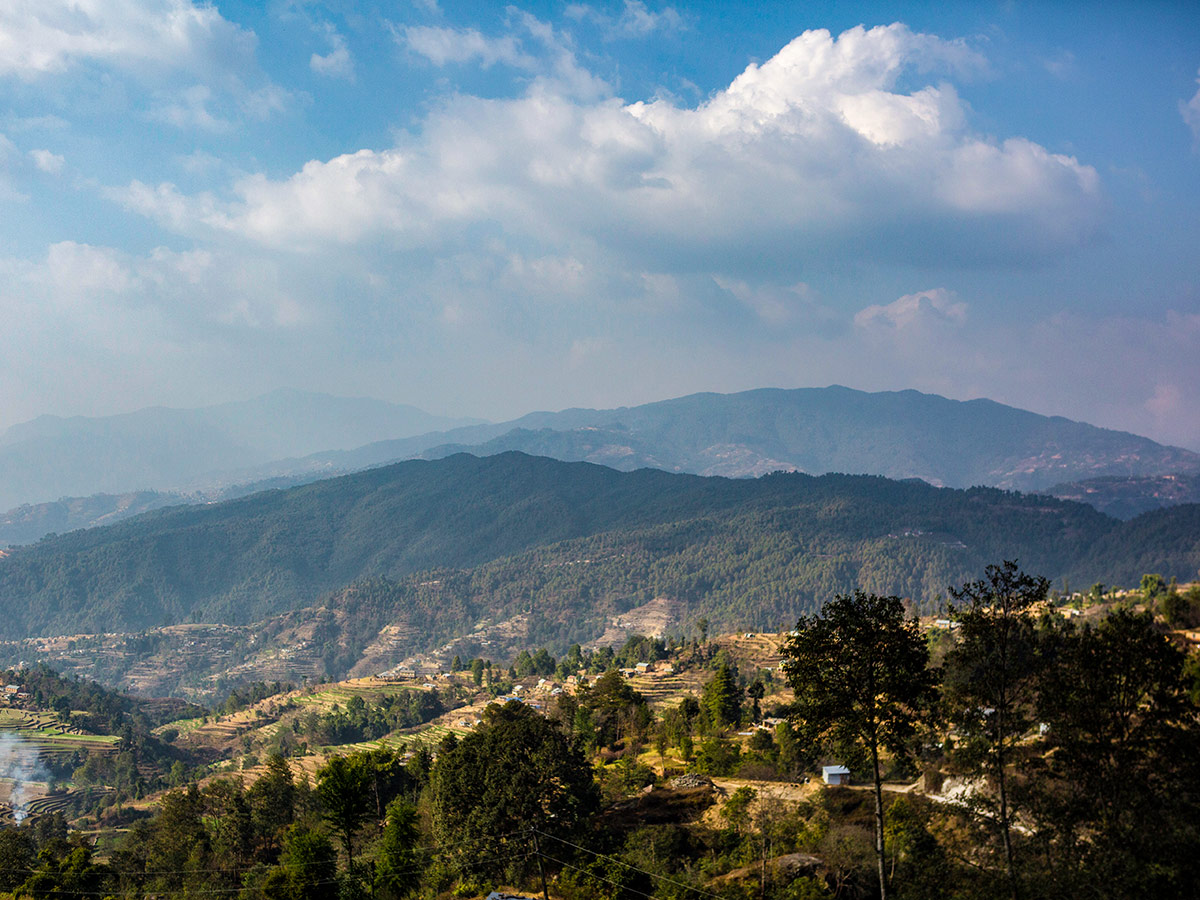 The hilly view seen from Nagarkot