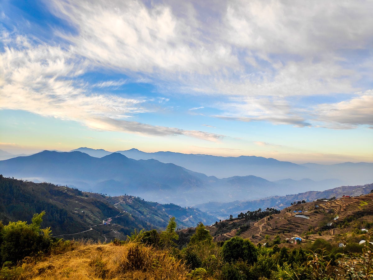 Early morning vista as seen from Kakani