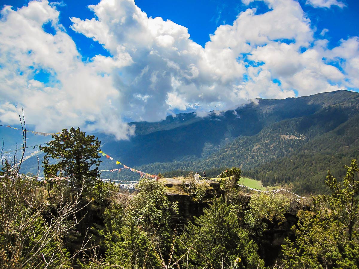 Viewpoint Rock just above Phudjoding Monastery