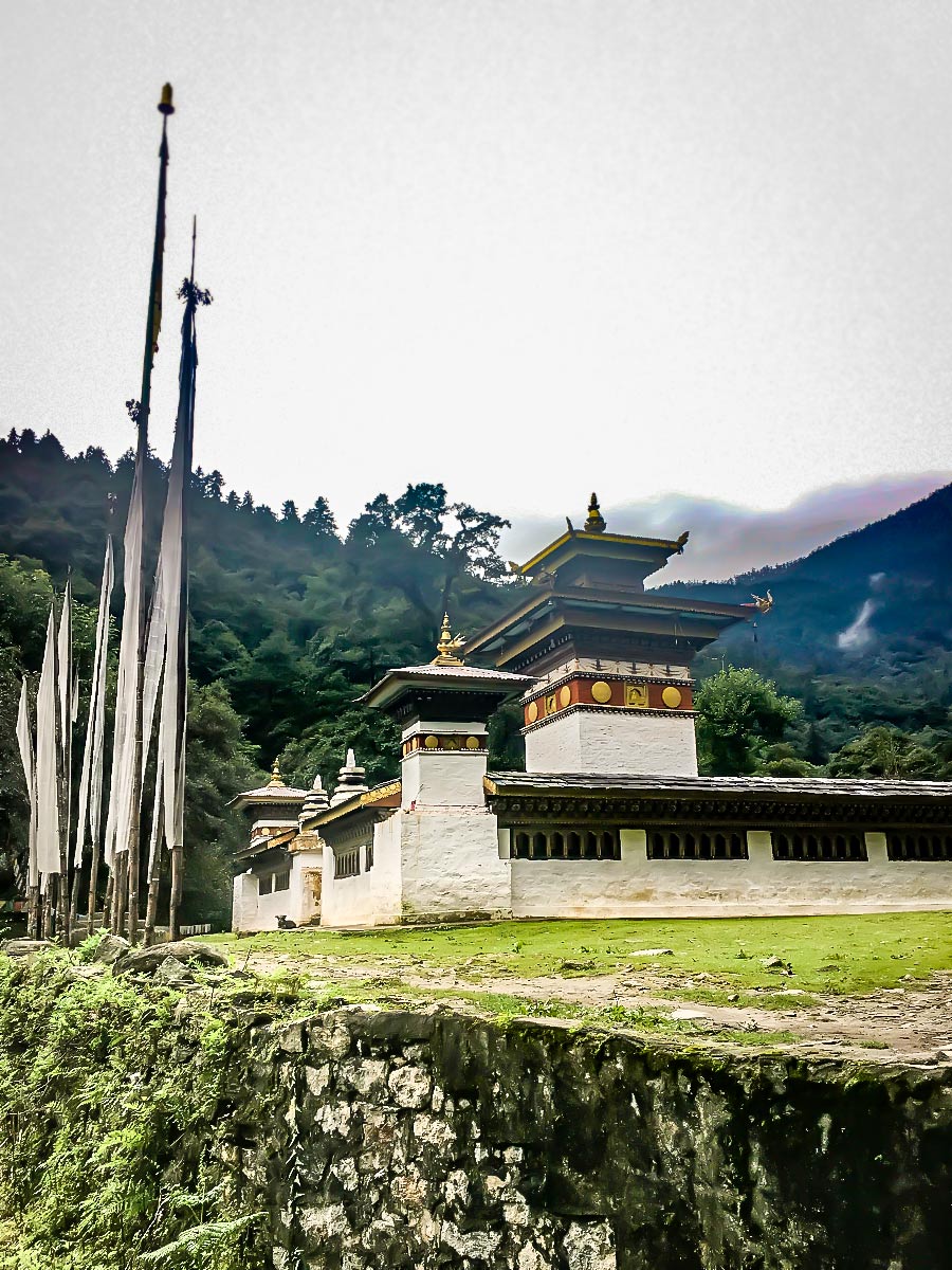 chorten at the bottom