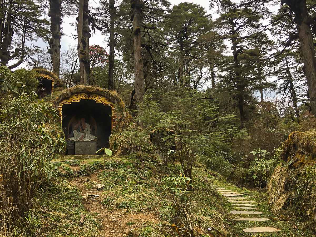 meditation huts