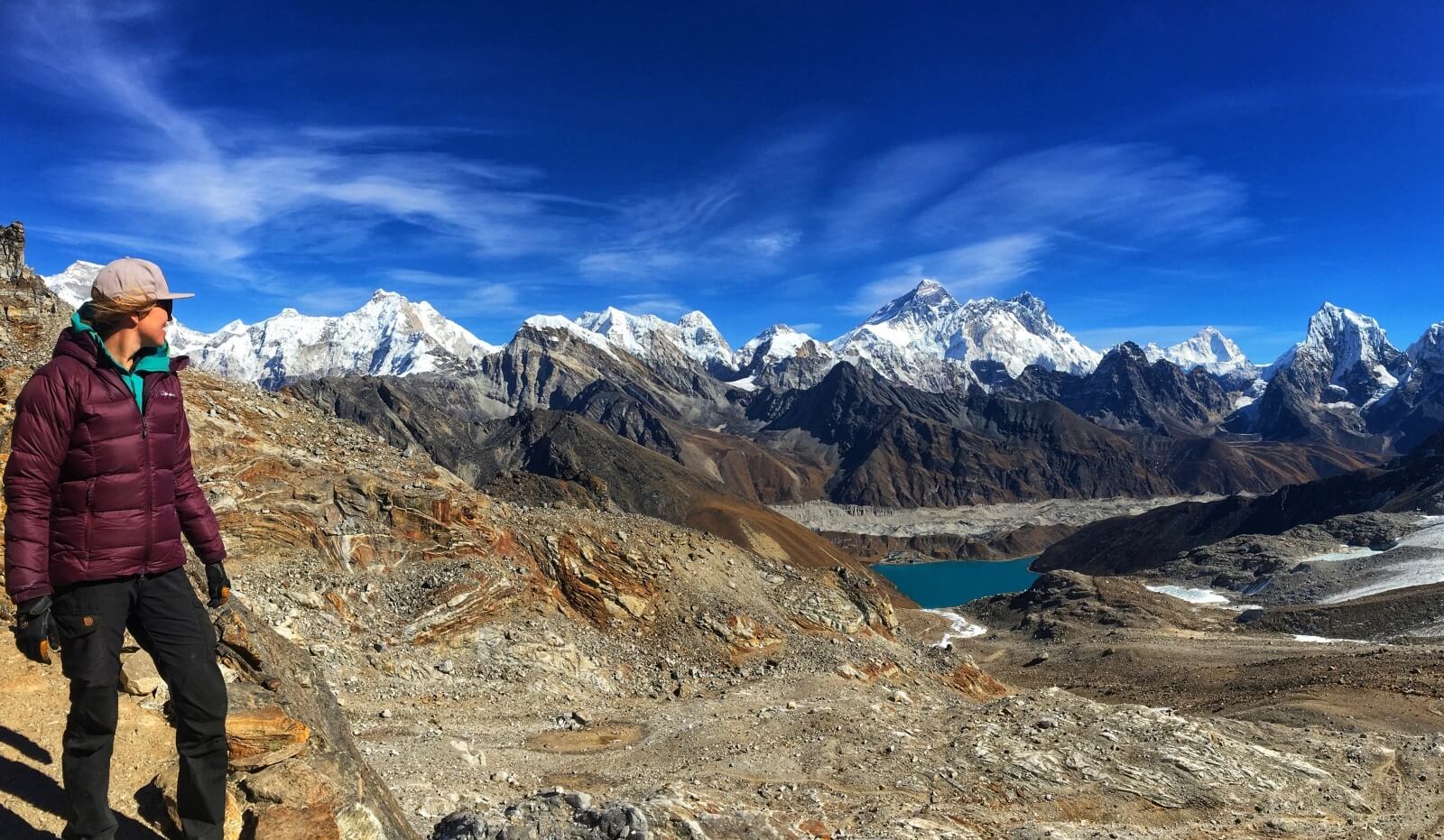 Trekking in Nepal views on Gokyo Lakes Trek