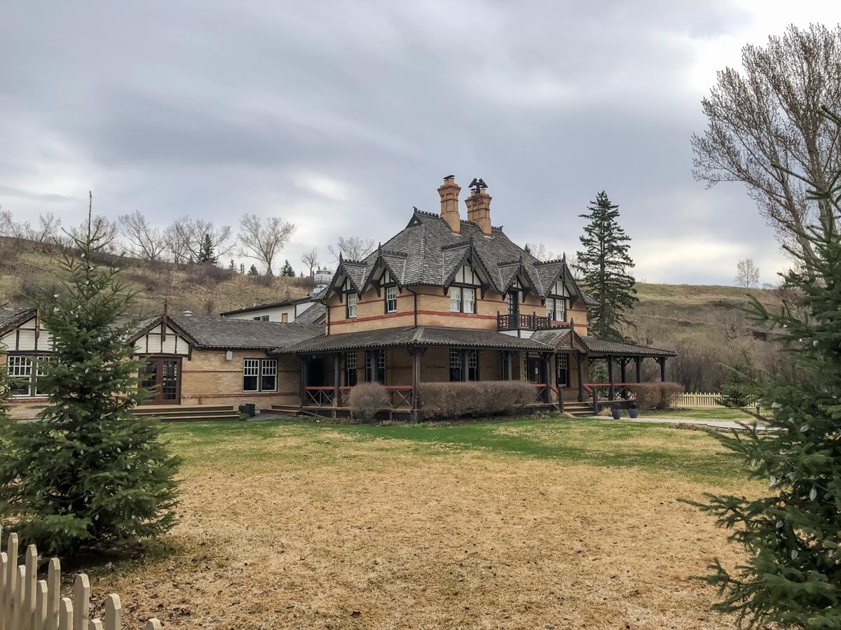 Heritage house seen hiking in Fish Creek Ranch and Parkland Ridge walking trails in Calgary Alberta