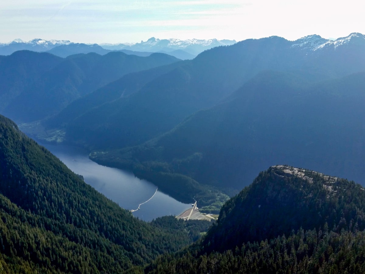 Looking down from Coliseum Mountain on the North Shore of British Columbia