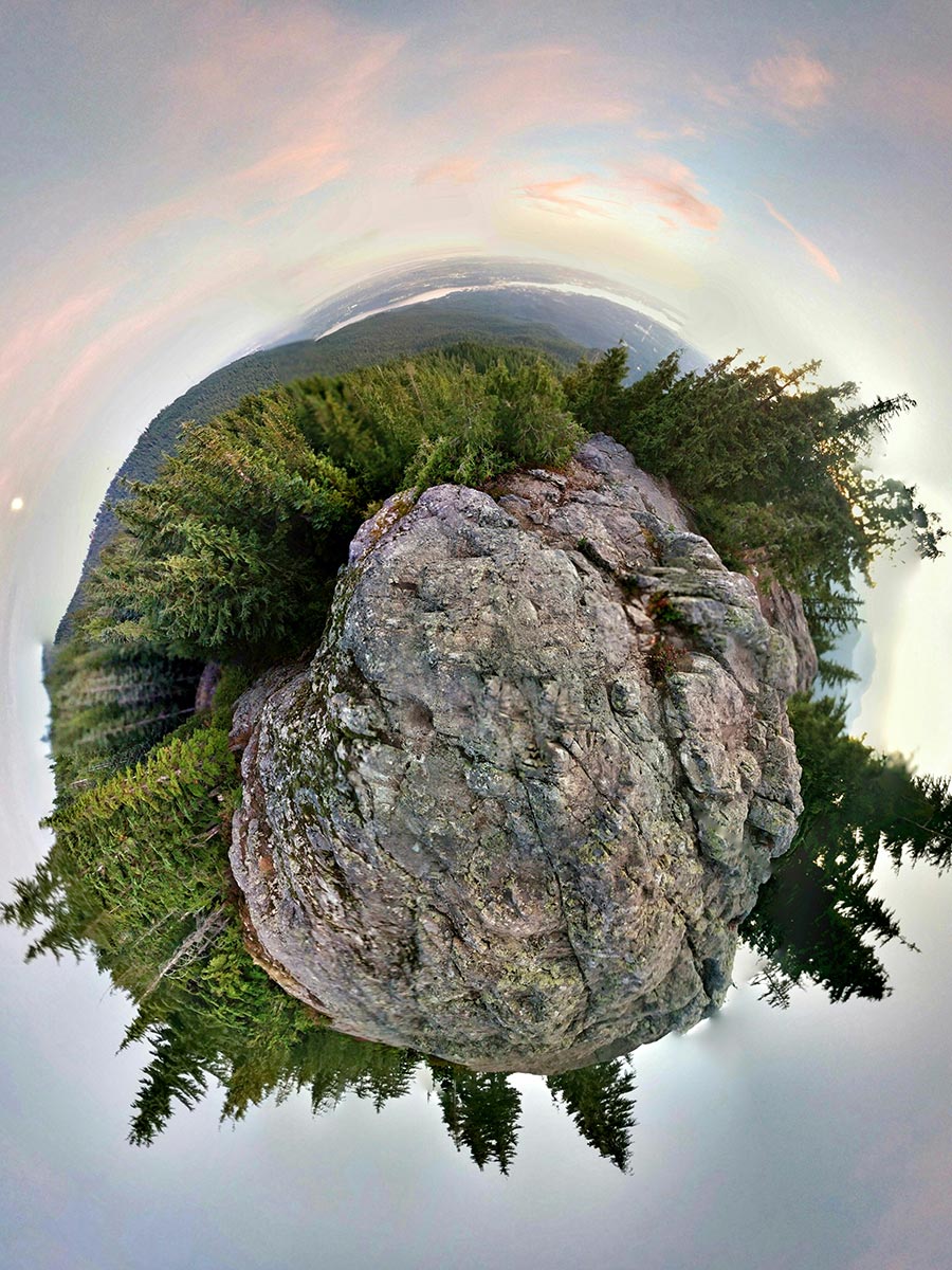 Photosphere of Dog Mountain in North Shore region BC