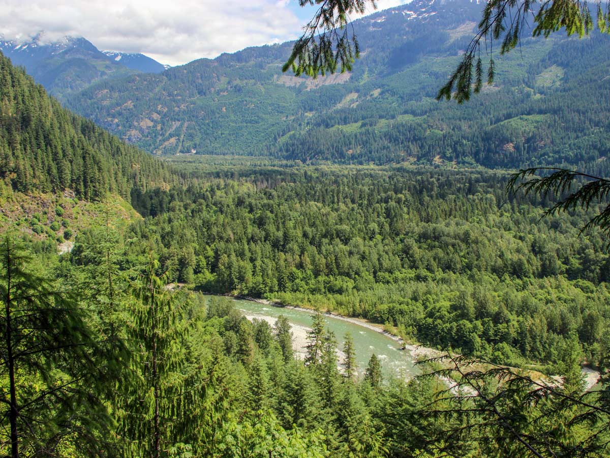 Looking into the Squamish Valley from Crooked Falls