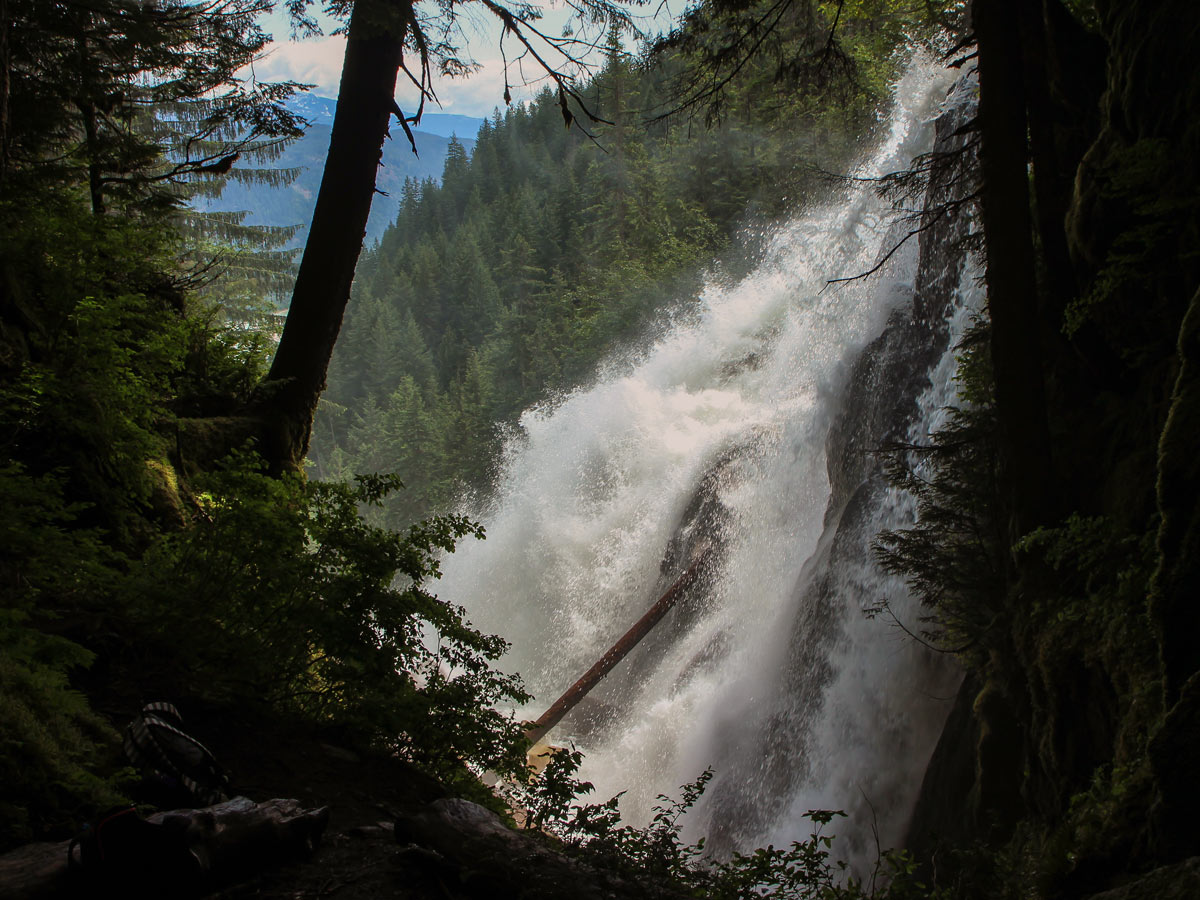 Crooked falls waterfalls near Squamish BC