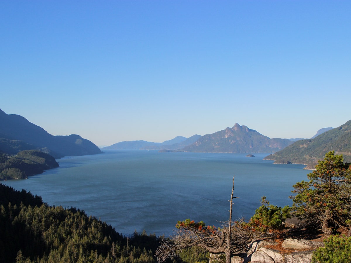 Views of Howe Sound from Murrin Park near Squamish