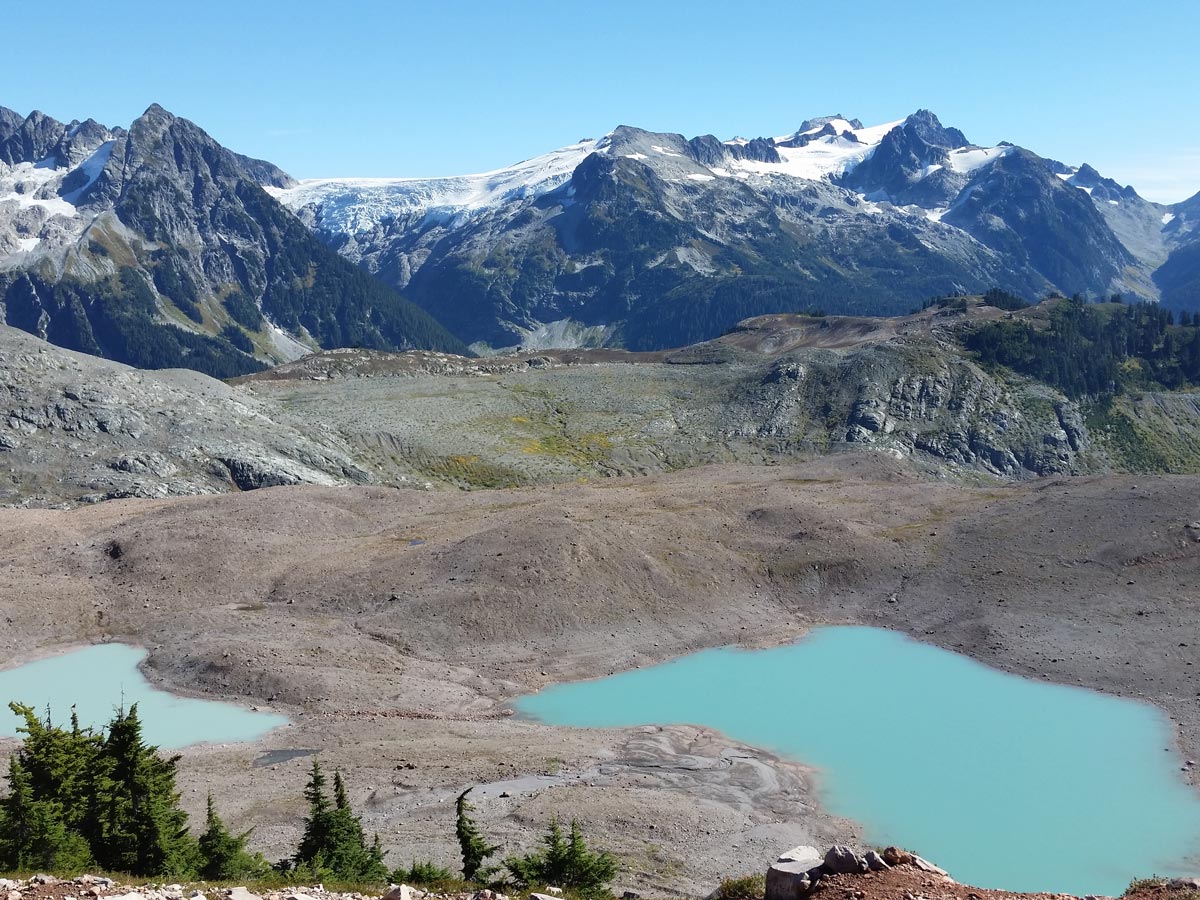 Beautiful mountains around Opal Cone in Squamish region