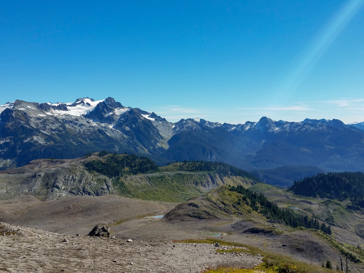 Hiking Opal Cone trails near Squamish