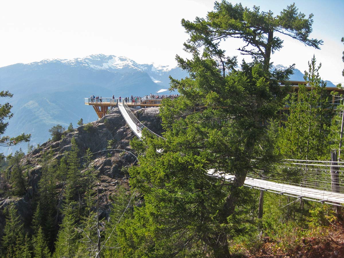 Viewpoint at the top of Sea to Sky Goldola and trail Squamish