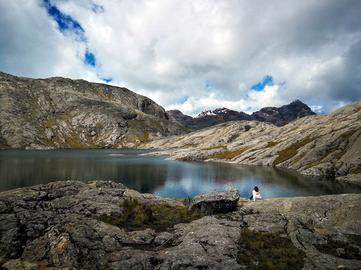 Beautiful rocky shores of Lake Awak