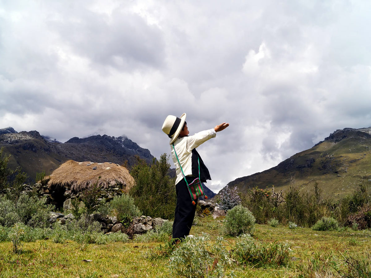 Huaraz local enjoys the mountains