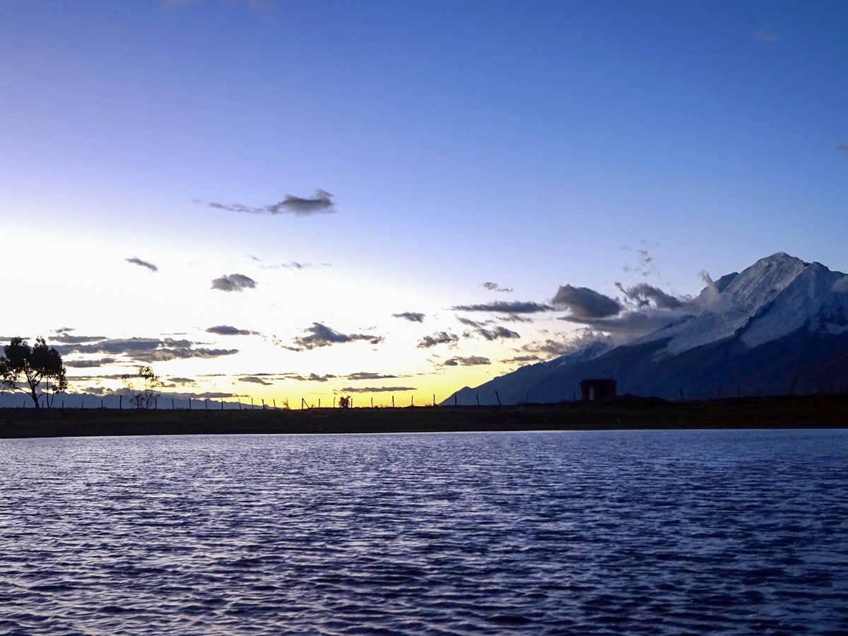 Sunset over Lake Uruscocha