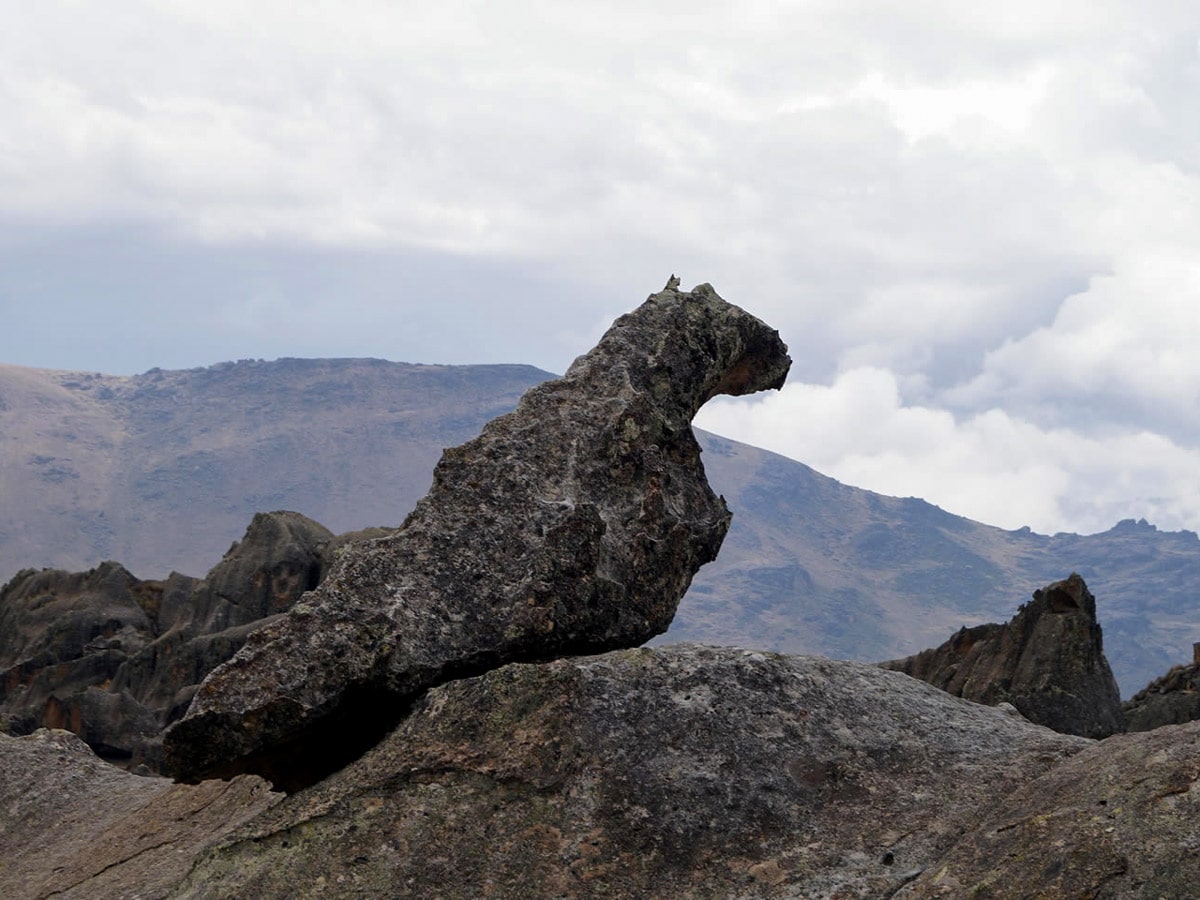 Unique rock foramations in Rock Forest of Hatun Machay