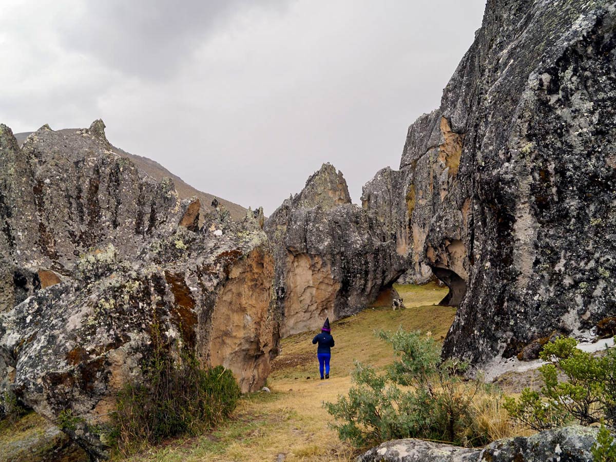 Walking through the Rock Forest of Hutan Machay