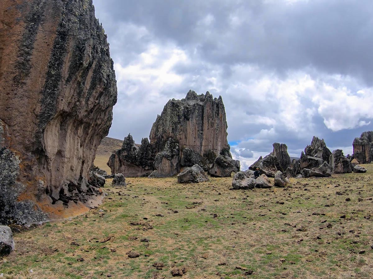 High rock walls in Rock Forest of Hutan Machay