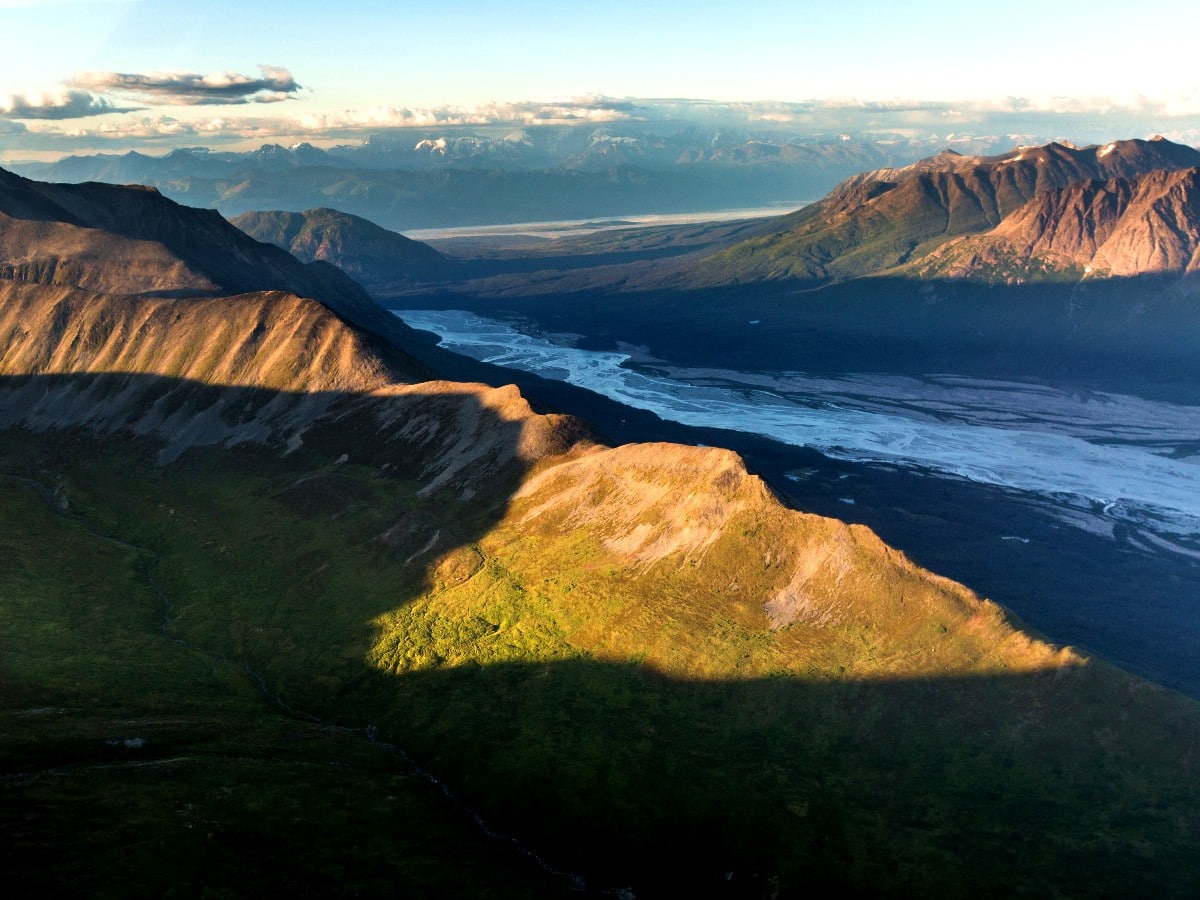 Panoramic views from above Chugach State Park