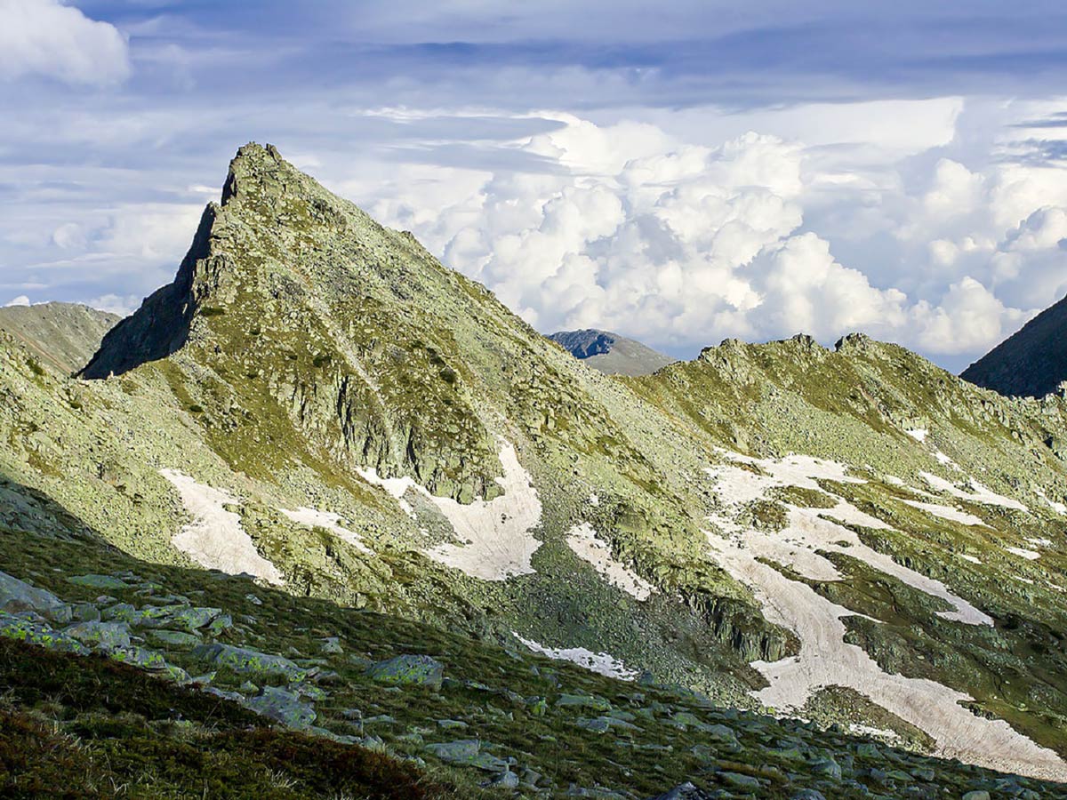 Kralev dvor peak The highest point of the route is on the saddle left from the peak