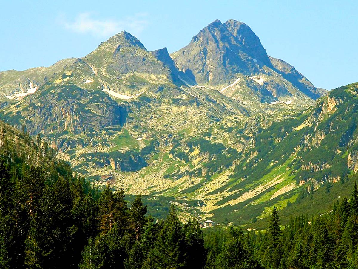 Malyovitsa massif as seen from the beginning of the hike