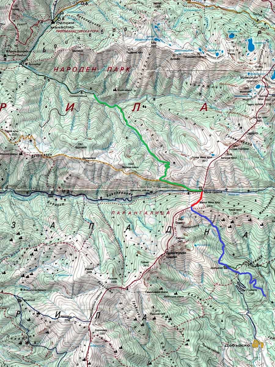 Small Bears Peak Map