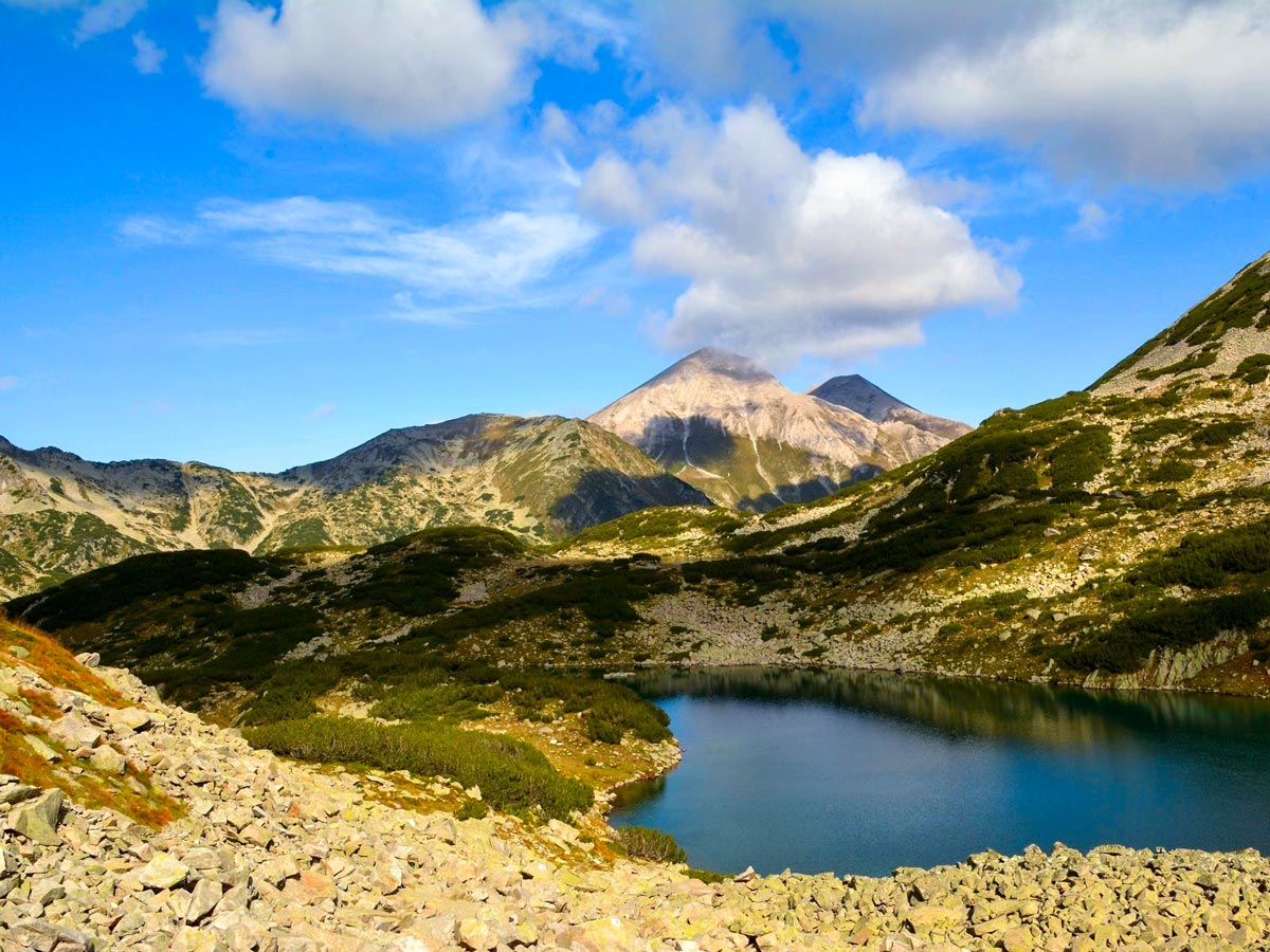 Mt Vihren as seen from a distance from the south