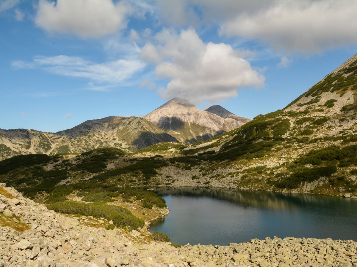 View of Mt Vihren from Frog Lake