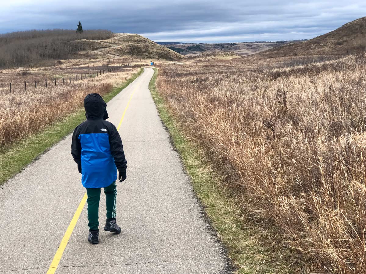 Chestermere Canal biking trail 9