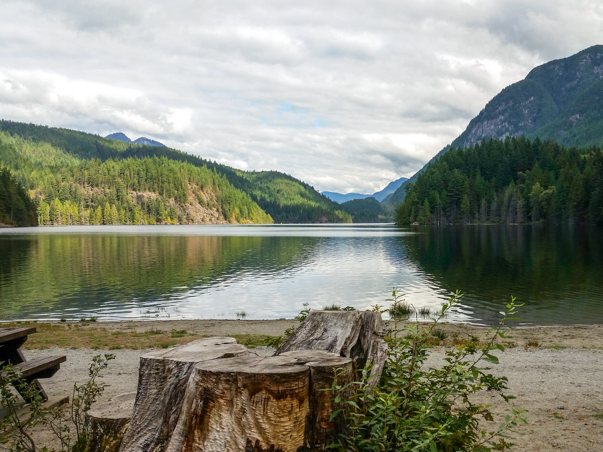 Picnic area at Diez Vista near Vancouver in BC Canada