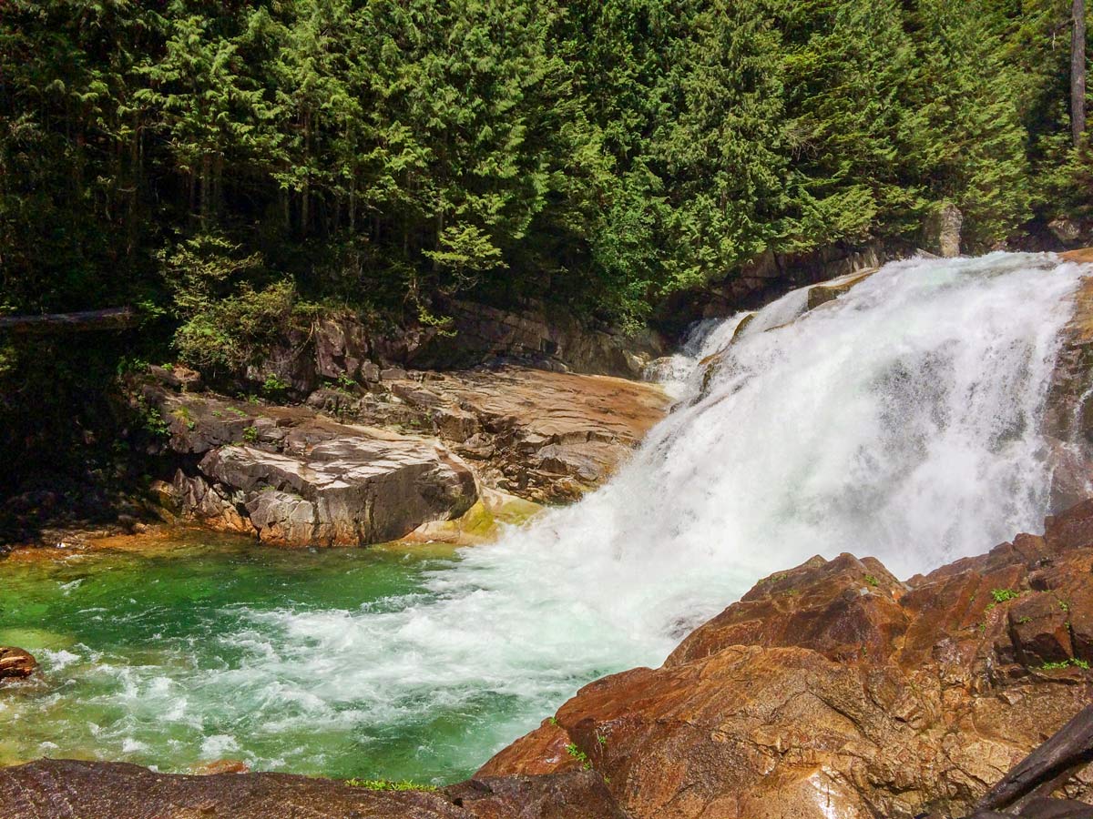 Gold Creek falls east of Vancouver in British Columbia Canada