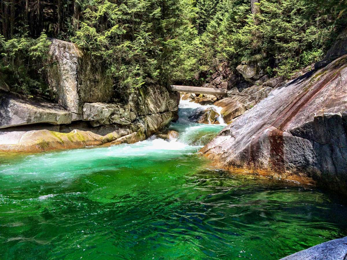 Pool above Gold Creek Falls near Vancouver BC