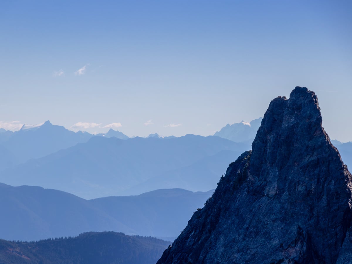 Blanshard Peak hiking by Golden Ears near Vancouver